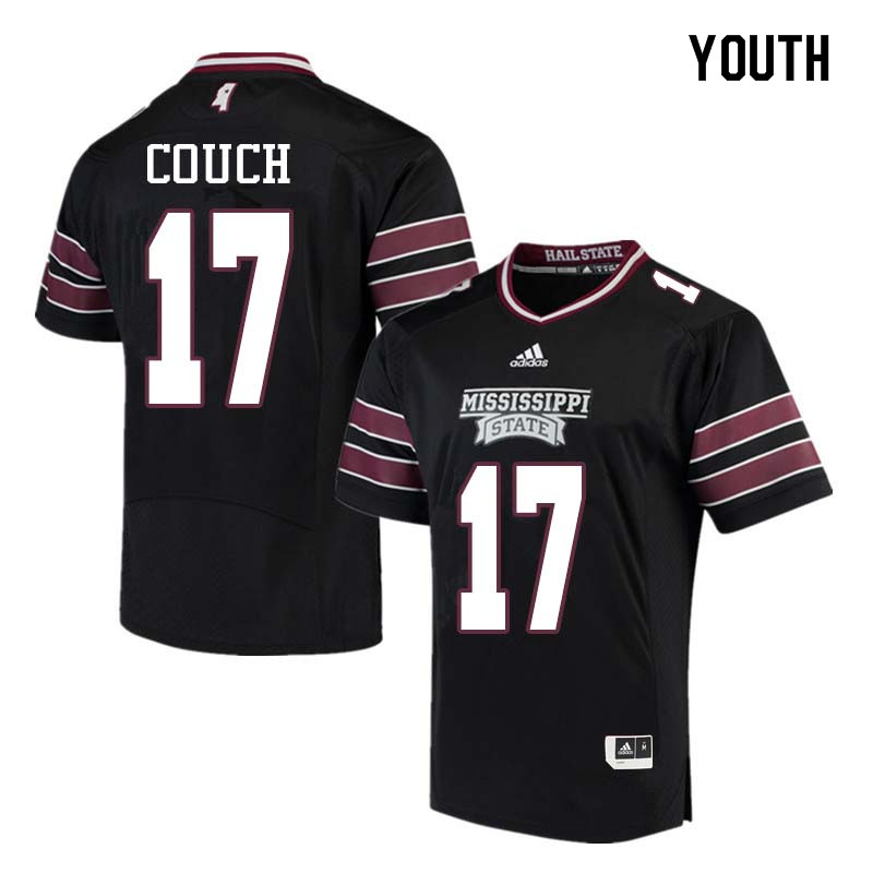 Youth #17 Jamal Couch Mississippi State Bulldogs College Football Jerseys Sale-Black
